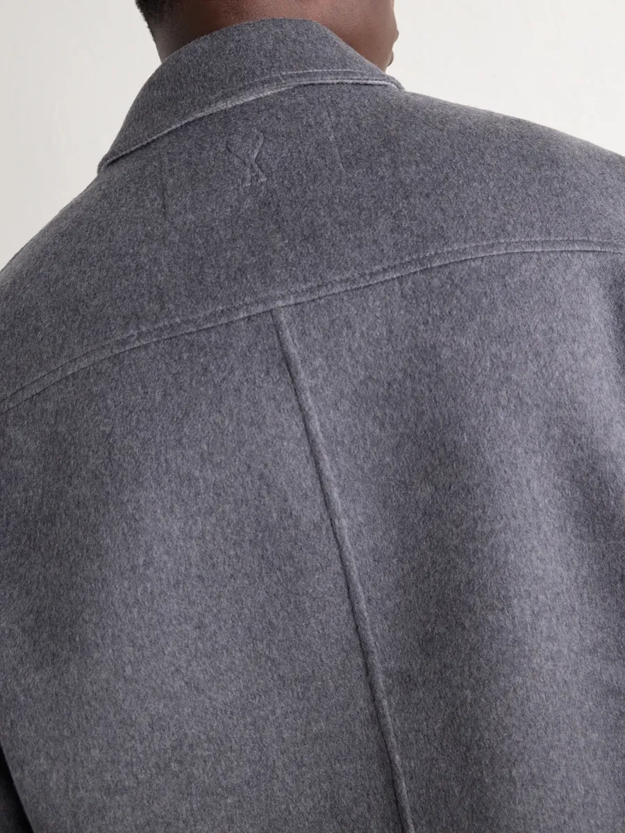 AMI PARIS Brushed Wool and Cashmere-Blend Felt Blouson Jacket - Men | Thumbnail 6 AMI PARIS Brushed Wool and Cashmere-Blend Felt Blouson Jacket - Men | Thumbnail 6
