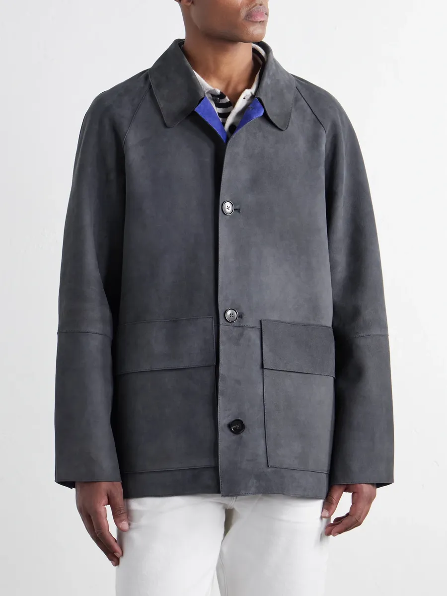 Paul Smith Oversized Bonded-Suede Jacket - Men | Thumbnail 3
