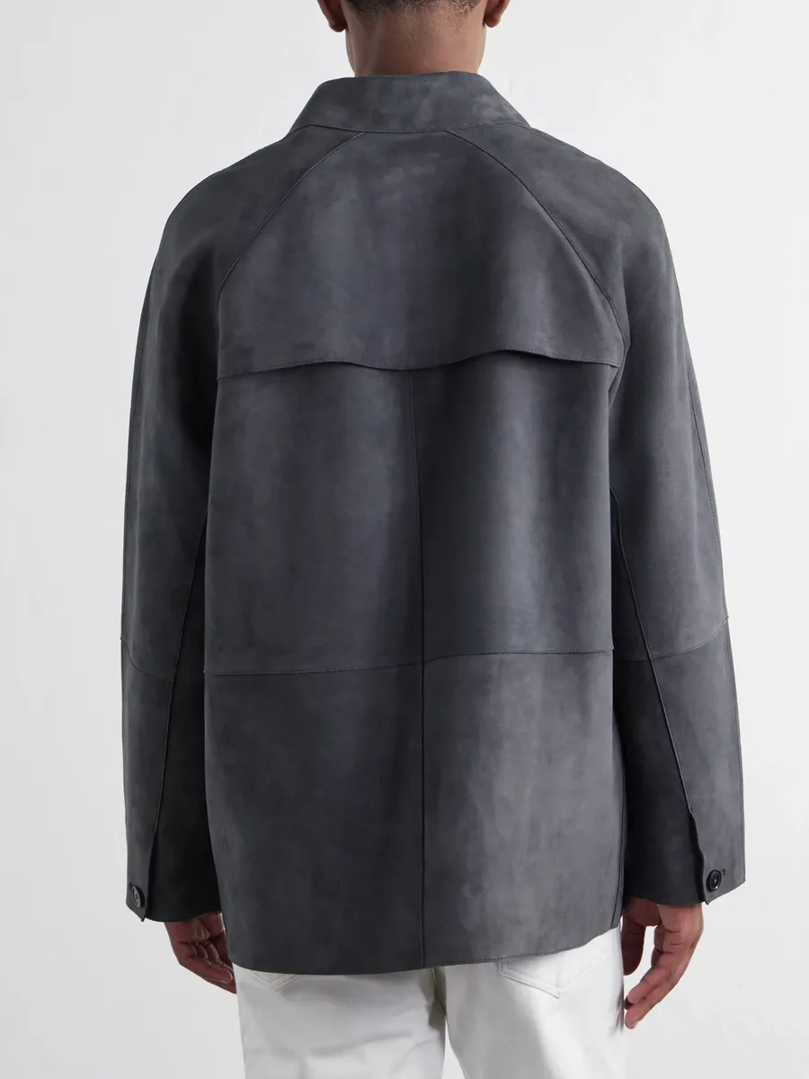 Paul Smith Oversized Bonded-Suede Jacket - Men | Thumbnail 4