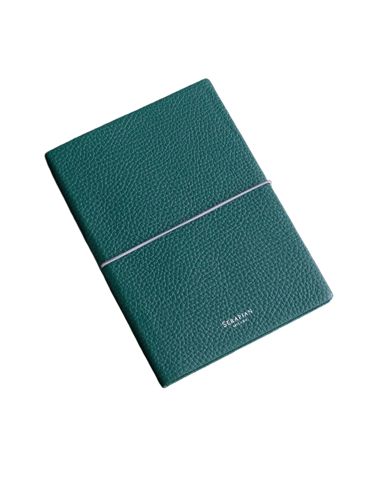 Serapian Medium Logo-Print Full-Grain Cachemire Leather Notebook - Men