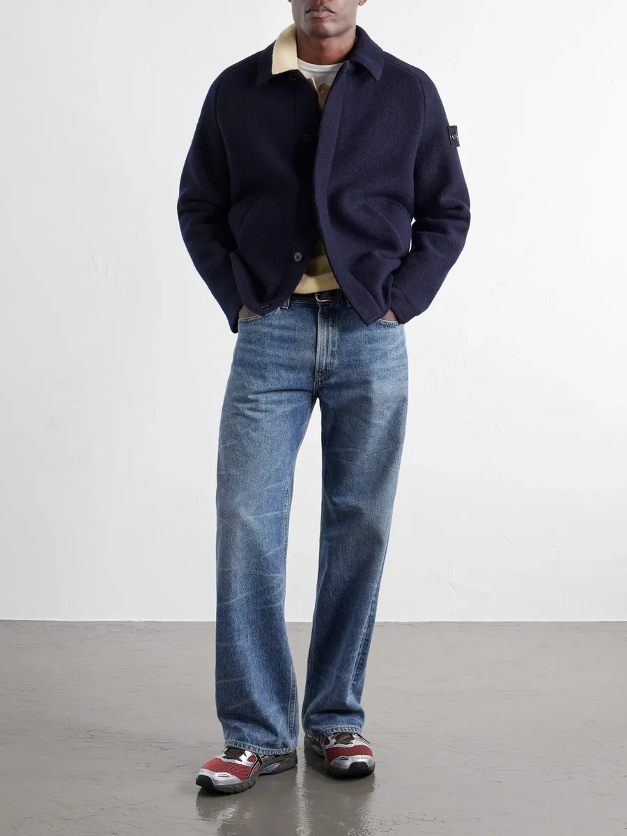 Stone Island Felted RWS Wool Overshirt - Men | Thumbnail 2 Stone Island Felted RWS Wool Overshirt - Men | Thumbnail 2
