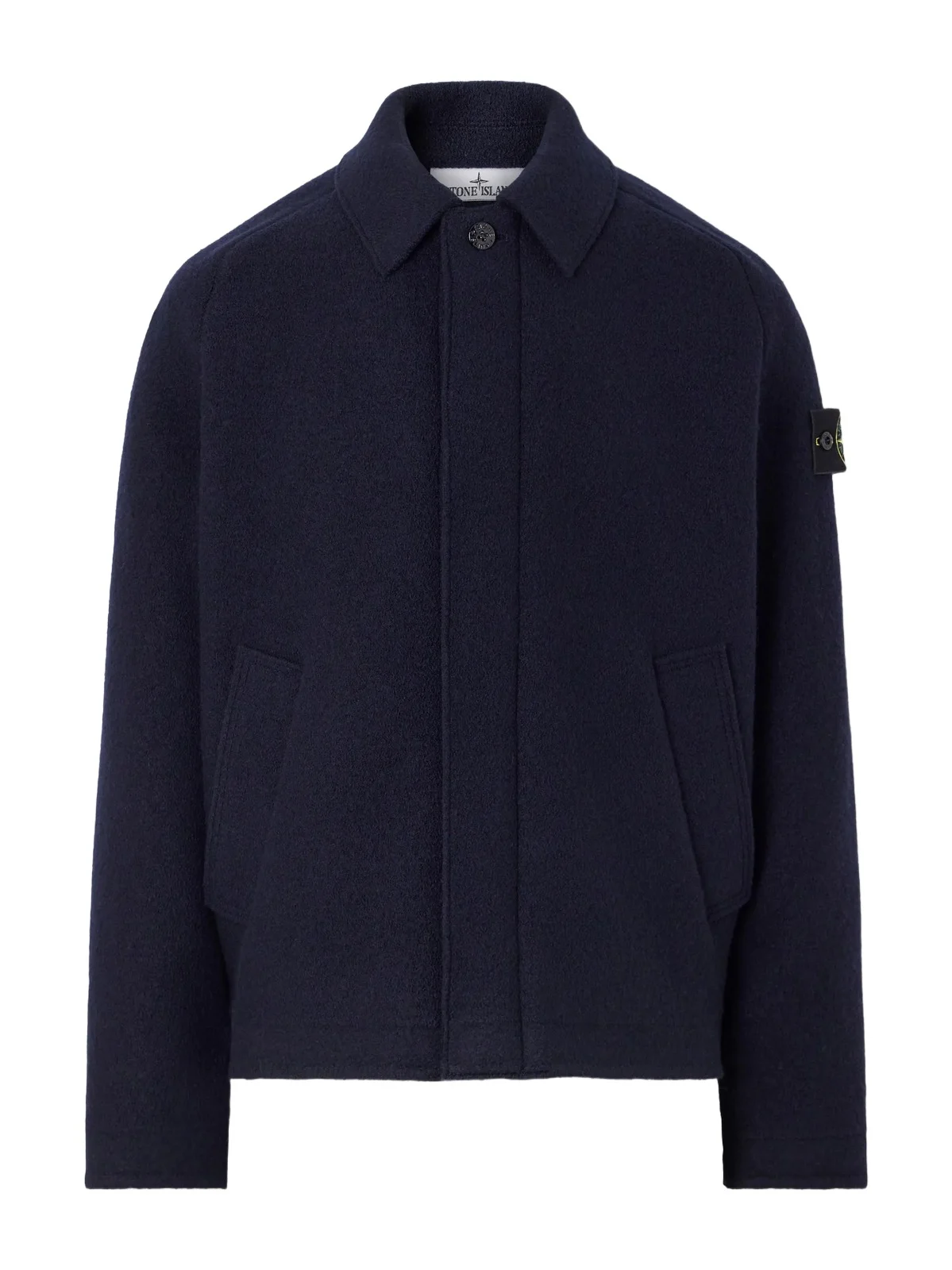 Stone Island Felted RWS Wool Overshirt - Men