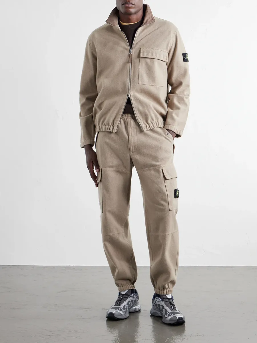 Stone Island Garment-Dyed Wool Nylon Flannel-TC Overshirt - Men | Thumbnail 2