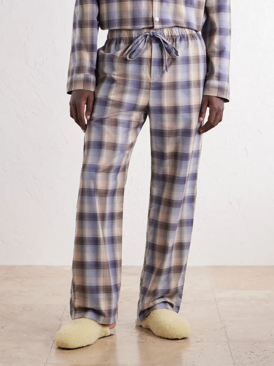 Tekla Auralee Checked Organic Cotton-Flannel Pyjama Trousers - Men | Thumbnail 3 Tekla Auralee Checked Organic Cotton-Flannel Pyjama Trousers - Men | Thumbnail 3