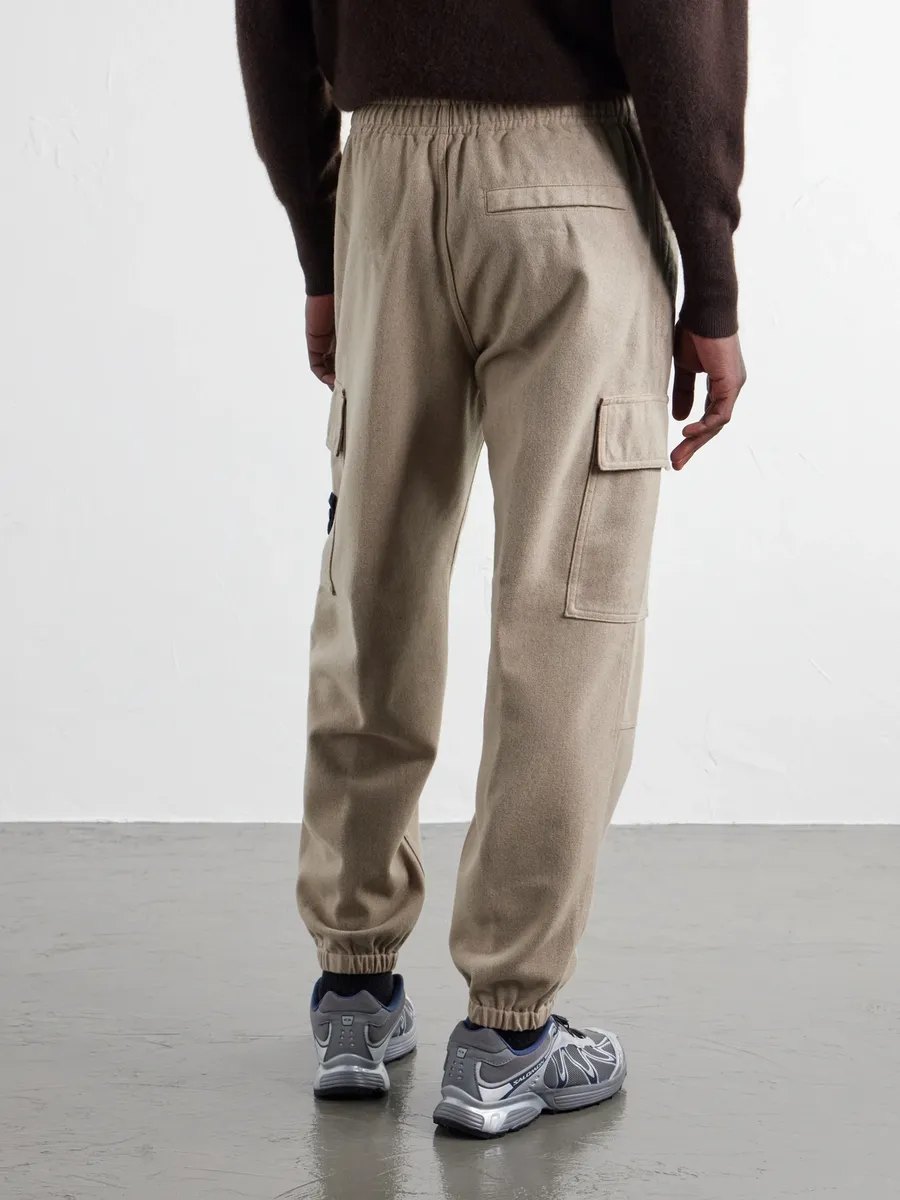Stone Island Garment-Dyed Wool-Blend Nylon Flannel-TC Cargo Sweatpants - Men | Thumbnail 4 Stone Island Garment-Dyed Wool-Blend Nylon Flannel-TC Cargo Sweatpants - Men | Thumbnail 4