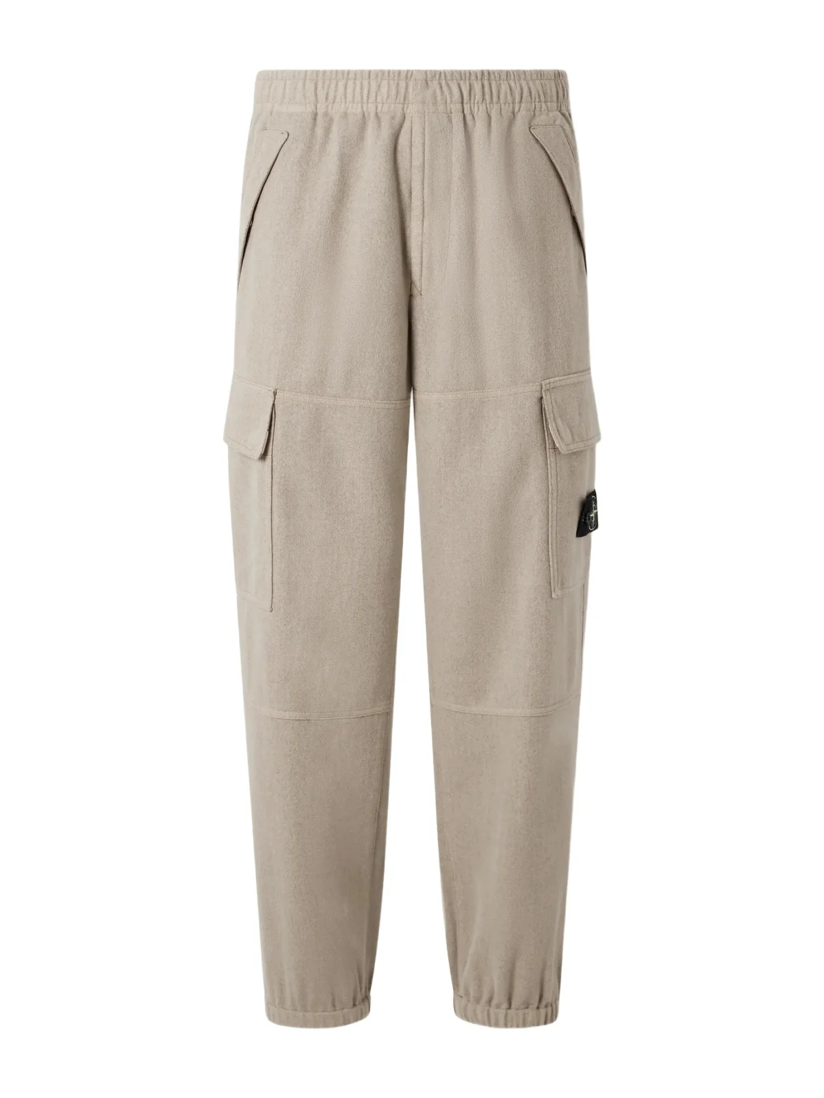 Stone Island Garment-Dyed Wool-Blend Nylon Flannel-TC Cargo Sweatpants - Men