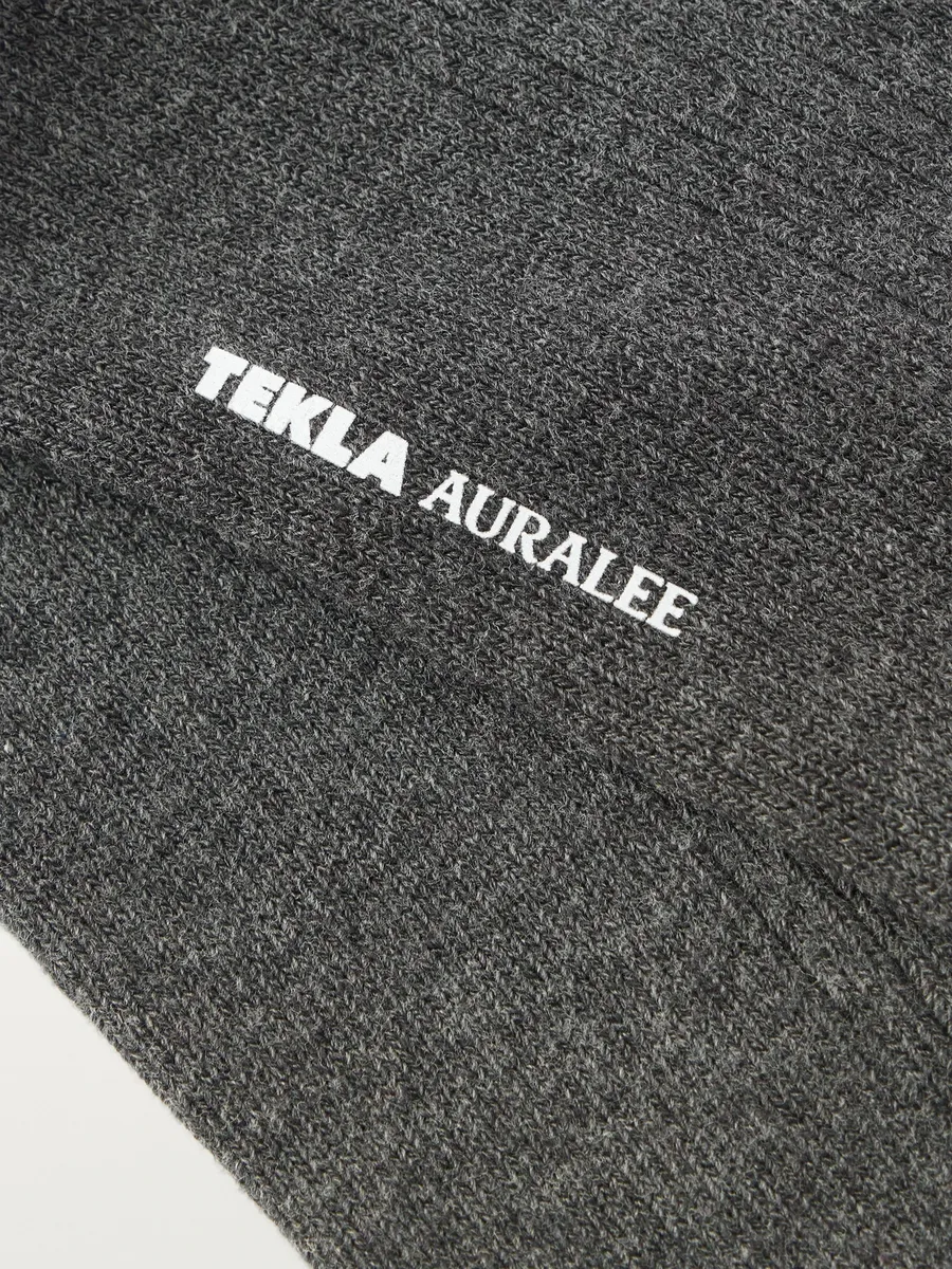 Tekla Auralee Ribbed Organic Cotton-Blend Socks - Men | Thumbnail 2 Tekla Auralee Ribbed Organic Cotton-Blend Socks - Men | Thumbnail 2