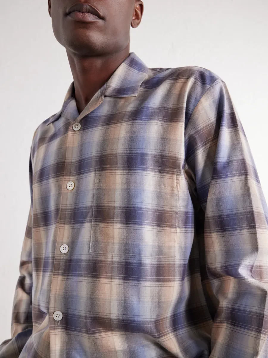 Tekla Auralee Checked Organic Cotton-Flannel Pyjama Shirt - Men | Thumbnail 5