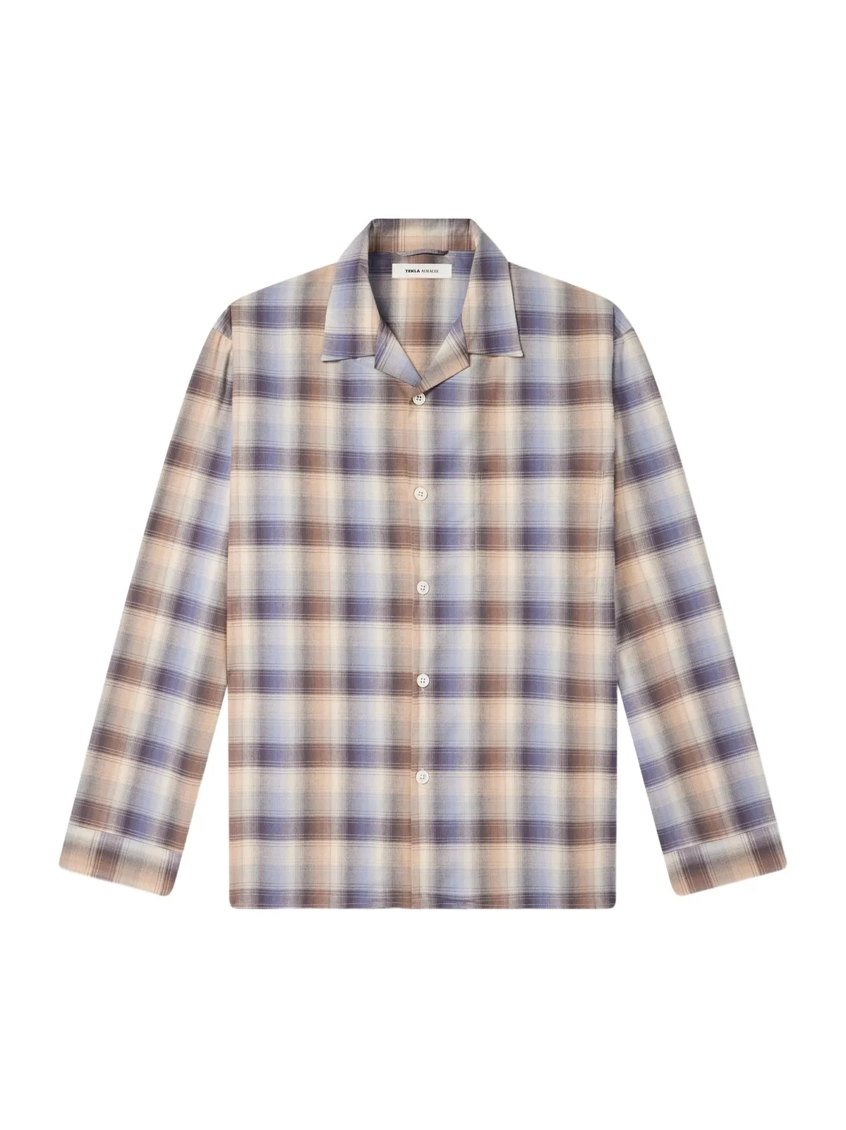 Tekla Auralee Checked Organic Cotton-Flannel Pyjama Shirt - Men