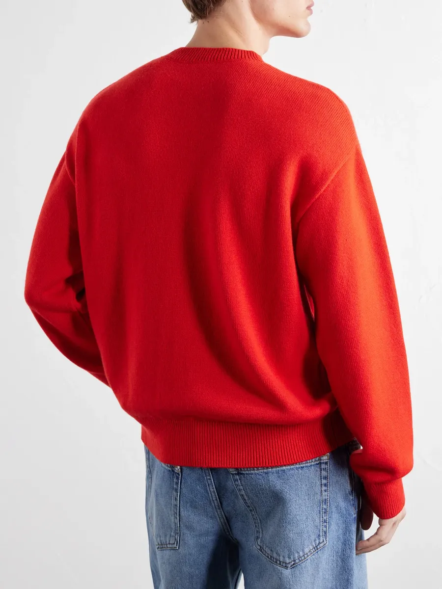 Loewe Anagram-Embroidered Cashmere-Blend Sweater - Men | Thumbnail 4 Loewe Anagram-Embroidered Cashmere-Blend Sweater - Men | Thumbnail 4