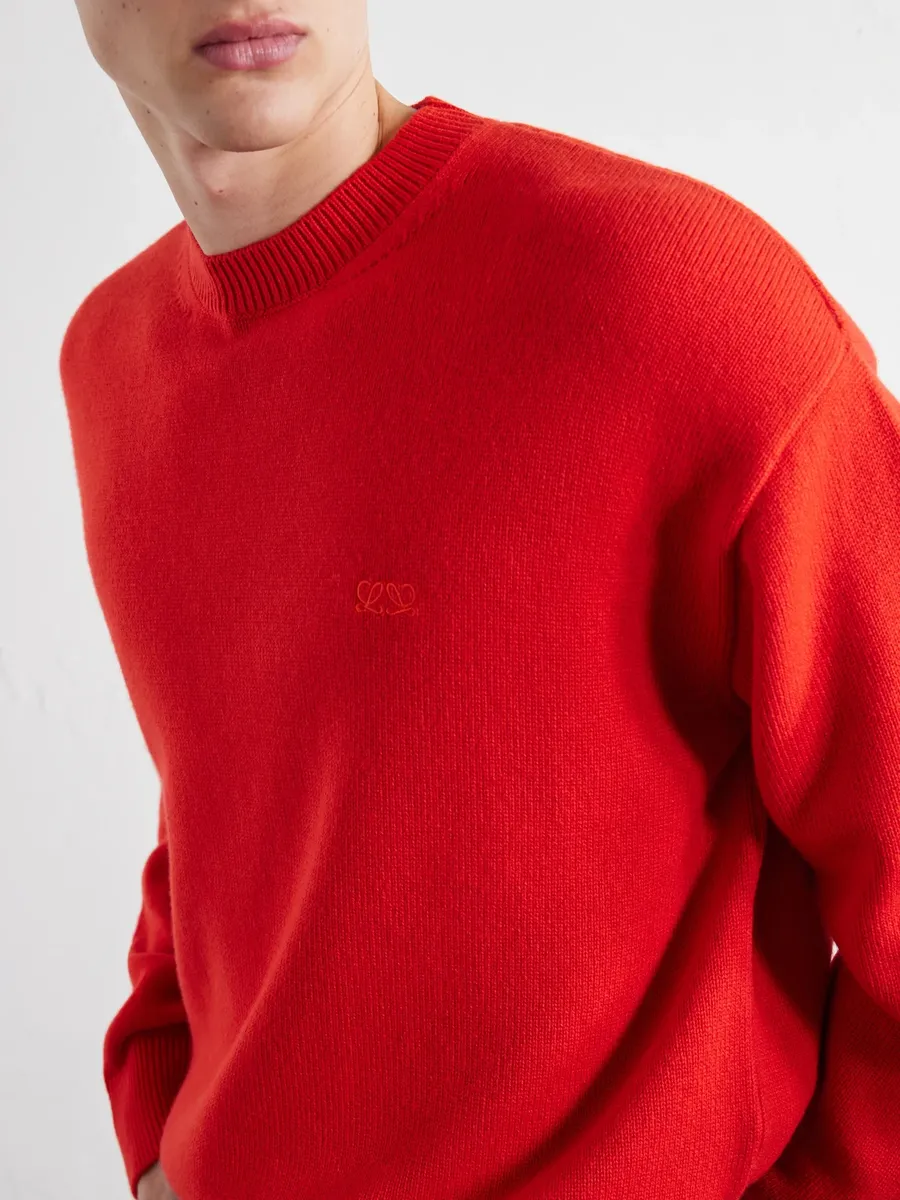Loewe Anagram-Embroidered Cashmere-Blend Sweater - Men | Thumbnail 5 Loewe Anagram-Embroidered Cashmere-Blend Sweater - Men | Thumbnail 5