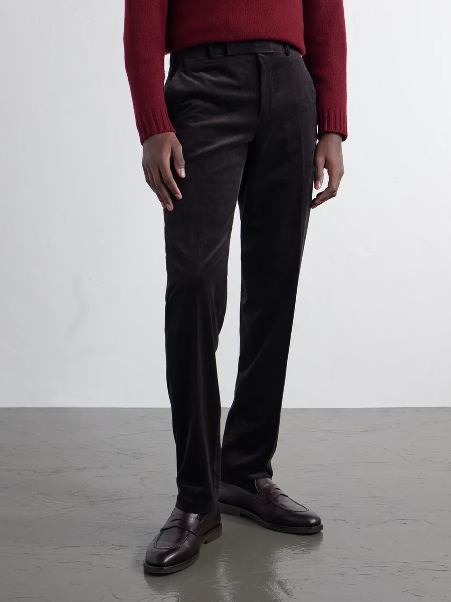 Zegna Straight-Leg Cotton-Blend Corduroy Suit Trousers - Men | Thumbnail 3 Zegna Straight-Leg Cotton-Blend Corduroy Suit Trousers - Men | Thumbnail 3