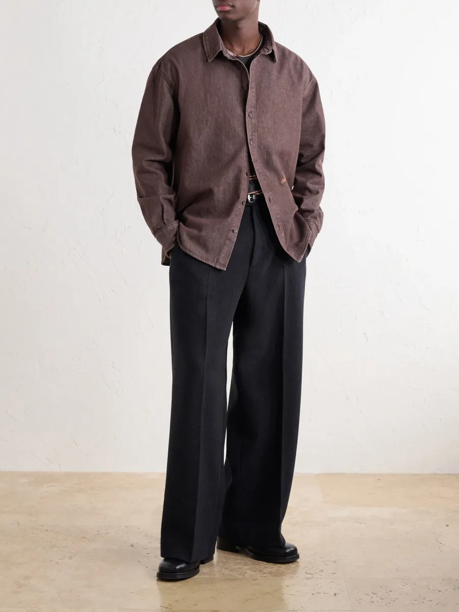 Jacquemus Tempo Wide-Leg Wool-Blend Woven Trousers - Men | Thumbnail 2 Jacquemus Tempo Wide-Leg Wool-Blend Woven Trousers - Men | Thumbnail 2