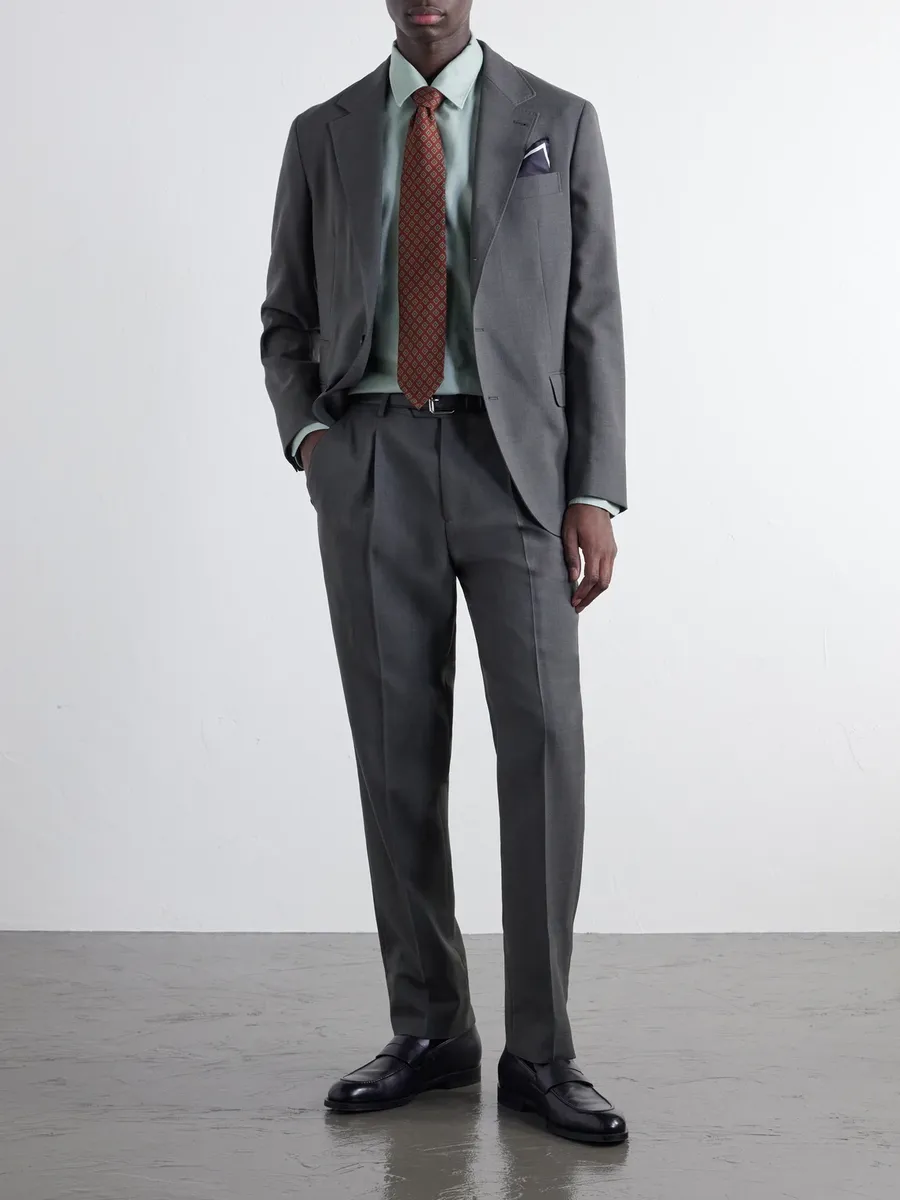 Zegna Cotton and Cashmere-Blend Oxford Shirt - Men | Thumbnail 2 Zegna Cotton and Cashmere-Blend Oxford Shirt - Men | Thumbnail 2