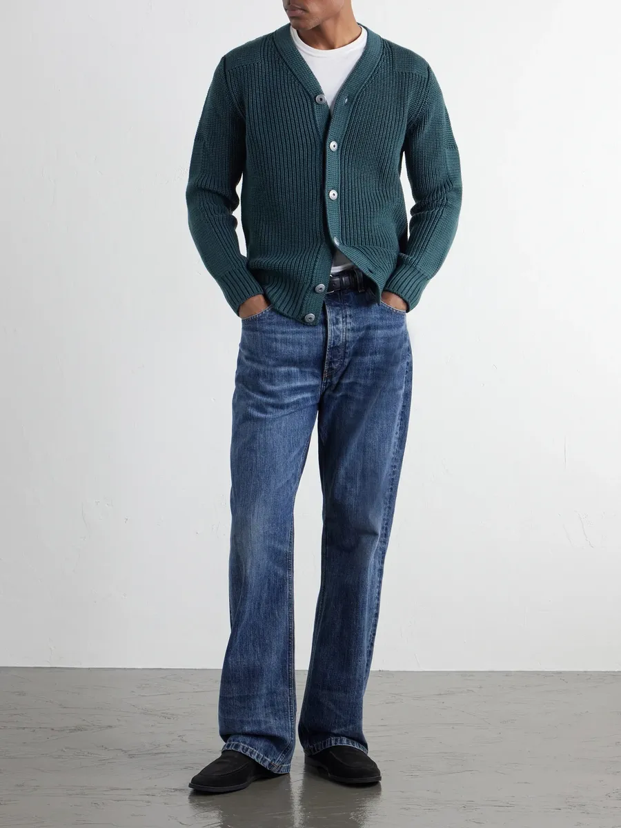 S.N.S. Herning Robust Ribbed Merino Wool Cardigan - Men | Thumbnail 2 S.N.S. Herning Robust Ribbed Merino Wool Cardigan - Men | Thumbnail 2