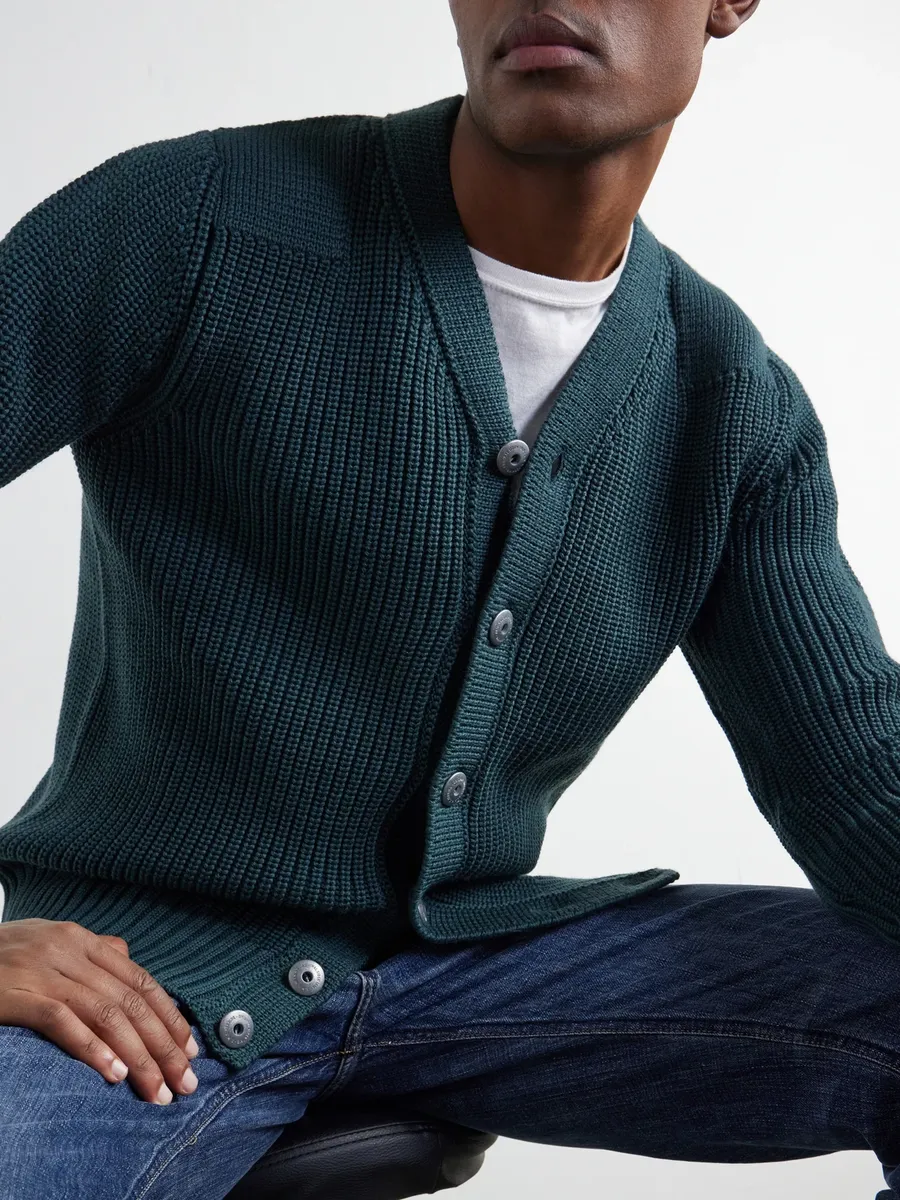 S.N.S. Herning Robust Ribbed Merino Wool Cardigan - Men | Thumbnail 5 S.N.S. Herning Robust Ribbed Merino Wool Cardigan - Men | Thumbnail 5