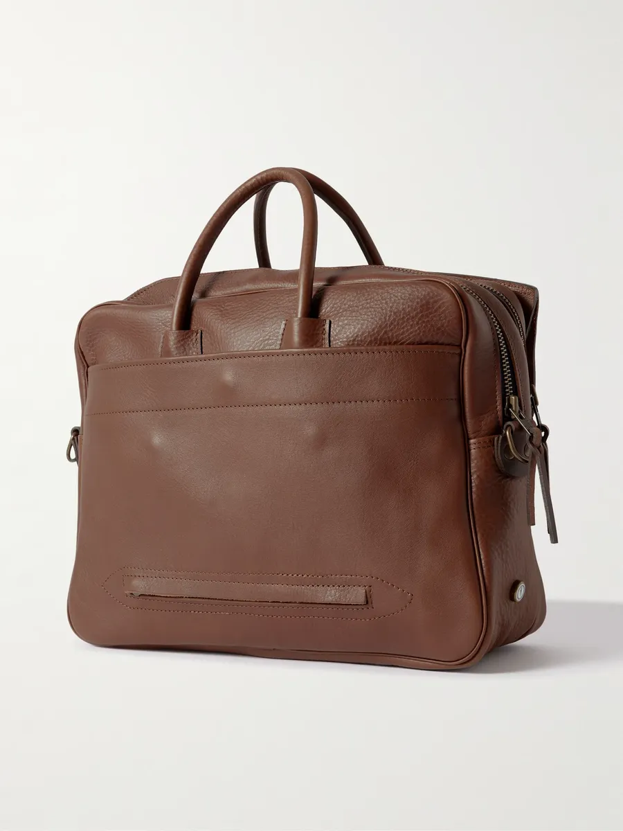 Bleu de Chauffe Zeppo Duo Full-Grain Leather Briefcase - Men | Thumbnail 3 Bleu de Chauffe Zeppo Duo Full-Grain Leather Briefcase - Men | Thumbnail 3