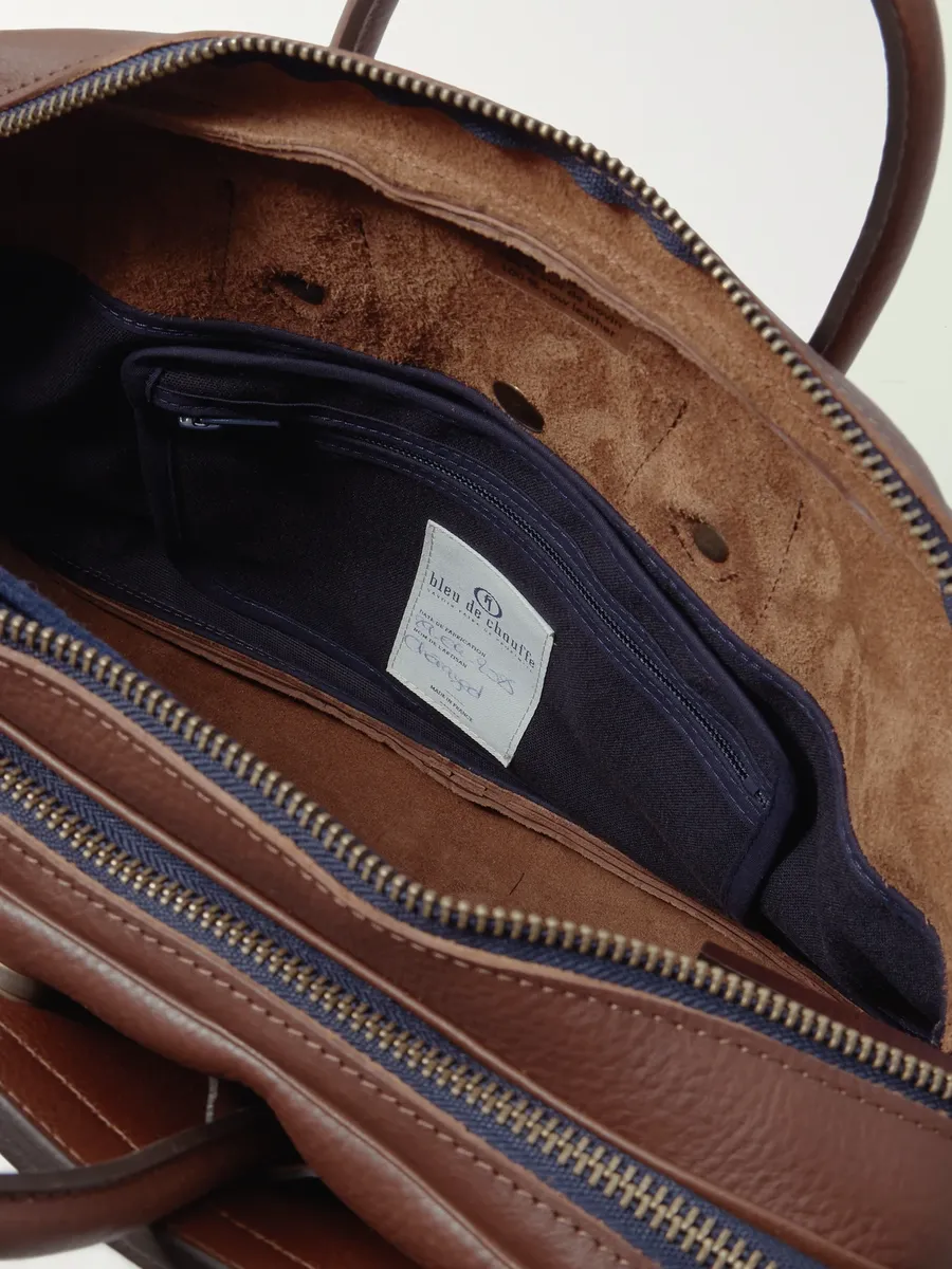 Bleu de Chauffe Zeppo Duo Full-Grain Leather Briefcase - Men | Thumbnail 5 Bleu de Chauffe Zeppo Duo Full-Grain Leather Briefcase - Men | Thumbnail 5