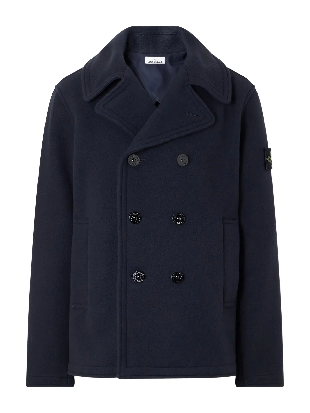 Stone Island Double-Breasted Melton Wool and Cashmere-Blend Twill Coat - Men