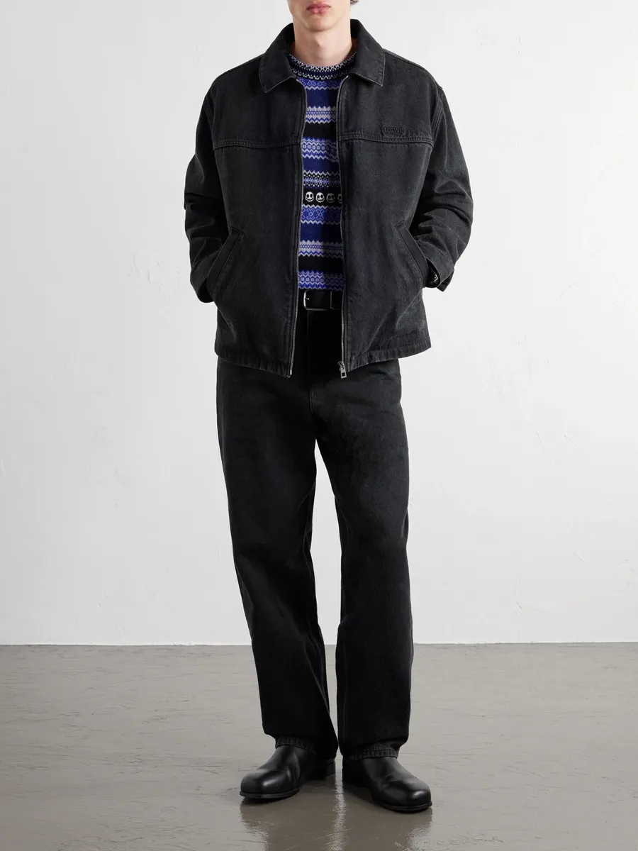 Loewe Logo-Embossed Paneled Denim Jacket - Men | Thumbnail 2 Loewe Logo-Embossed Paneled Denim Jacket - Men | Thumbnail 2