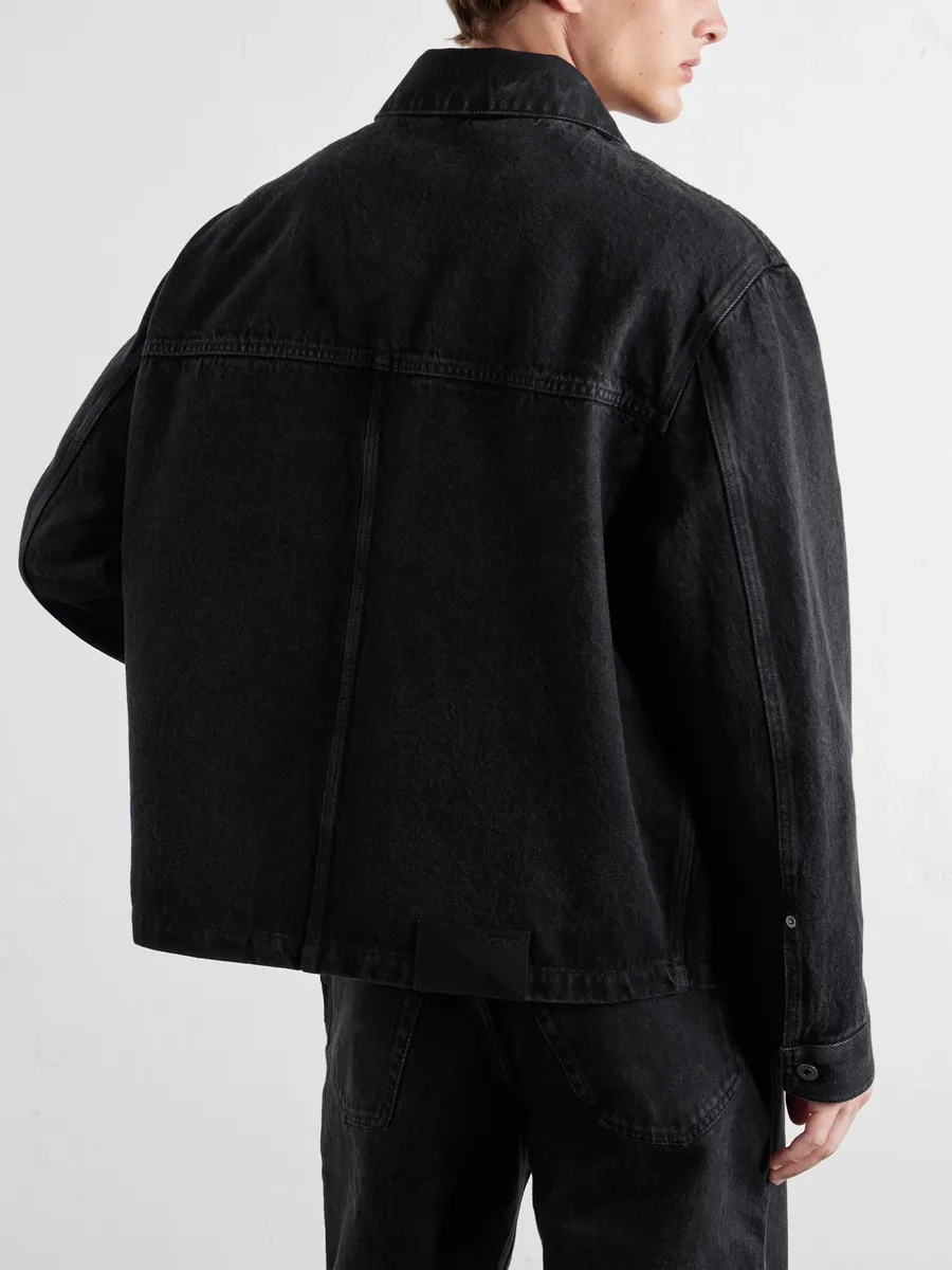 Loewe Logo-Embossed Paneled Denim Jacket - Men | Thumbnail 4 Loewe Logo-Embossed Paneled Denim Jacket - Men | Thumbnail 4