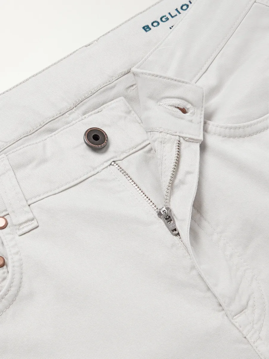 Boglioli Straight-Leg Garment-Dyed Cotton-Blend Twill Trousers - Men | Thumbnail 6 Boglioli Straight-Leg Garment-Dyed Cotton-Blend Twill Trousers - Men | Thumbnail 6