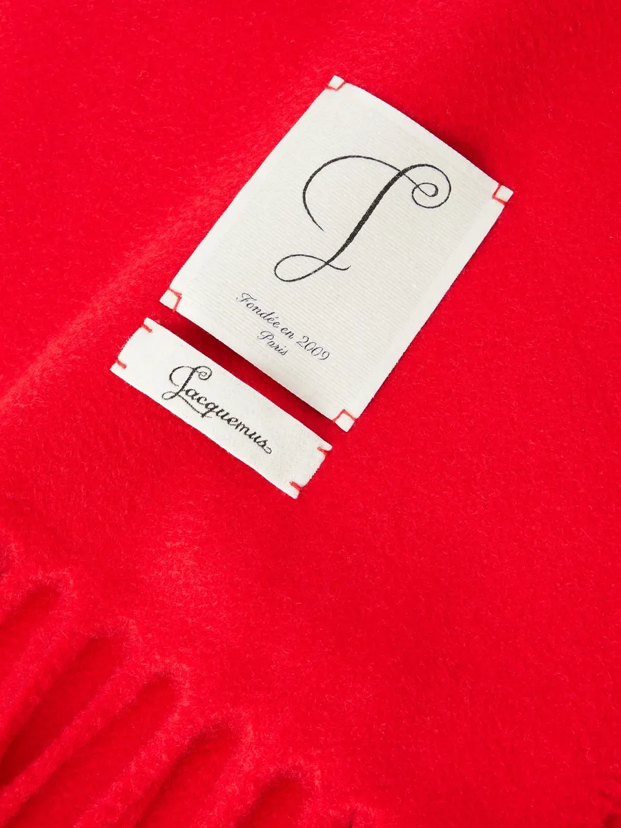 Jacquemus Cavallo Logo-Appliquéd Fringed Virgin Wool-Felt Scarf - Men | Thumbnail 4 Jacquemus Cavallo Logo-Appliquéd Fringed Virgin Wool-Felt Scarf - Men | Thumbnail 4
