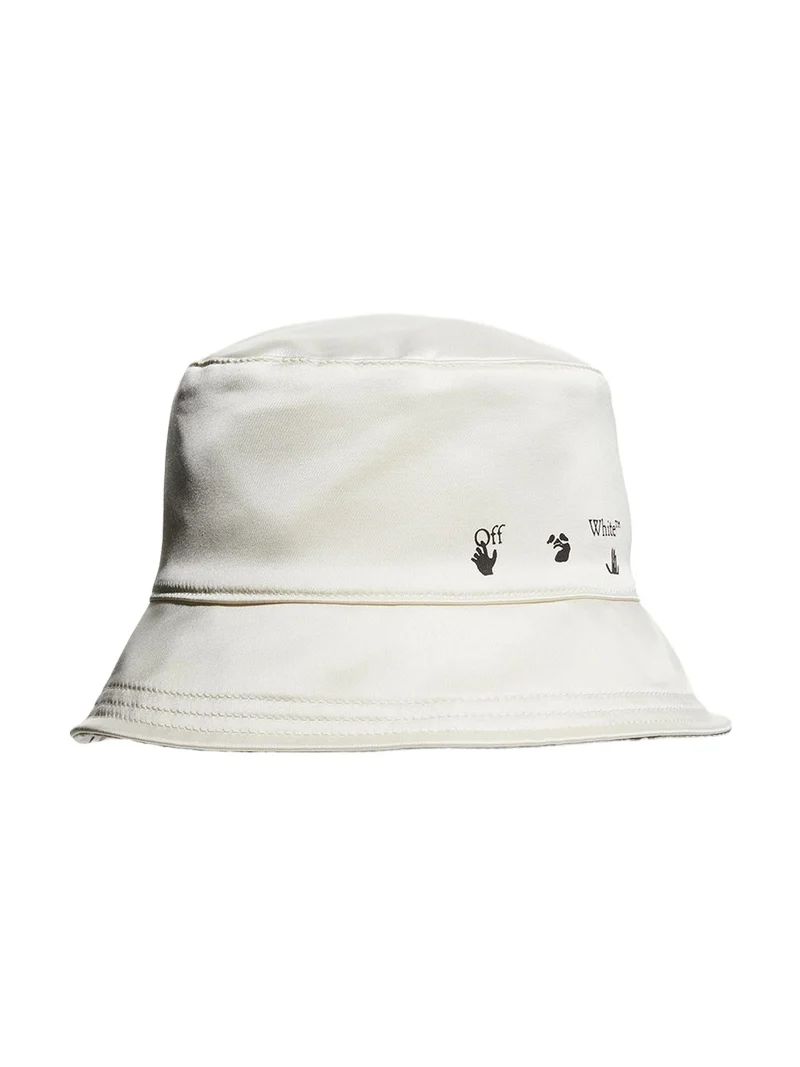 Off-White Delave Logo Canvas Bucket Hat