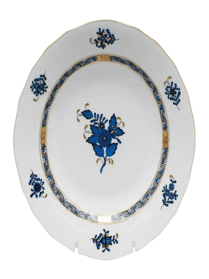Chinese Bouquet Black Sapphire Dessert Plate Chinese Bouquet Black Sapphire Dessert Plate