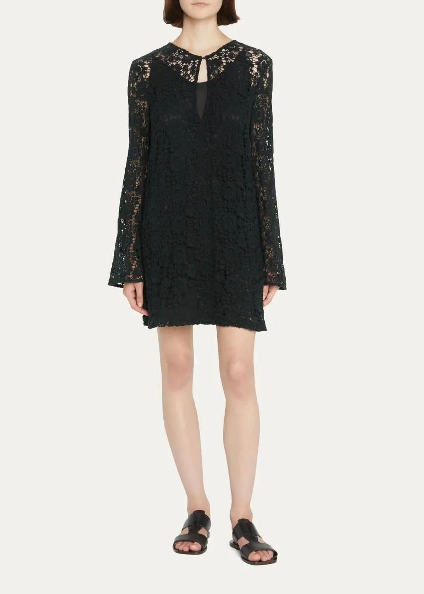 Nili Lotan Cora Floral Lace Dress | Thumbnail 2 Nili Lotan Cora Floral Lace Dress | Thumbnail 2