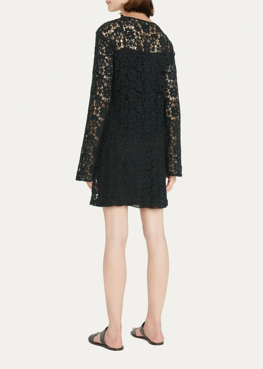 Nili Lotan Cora Floral Lace Dress | Thumbnail 3 Nili Lotan Cora Floral Lace Dress | Thumbnail 3