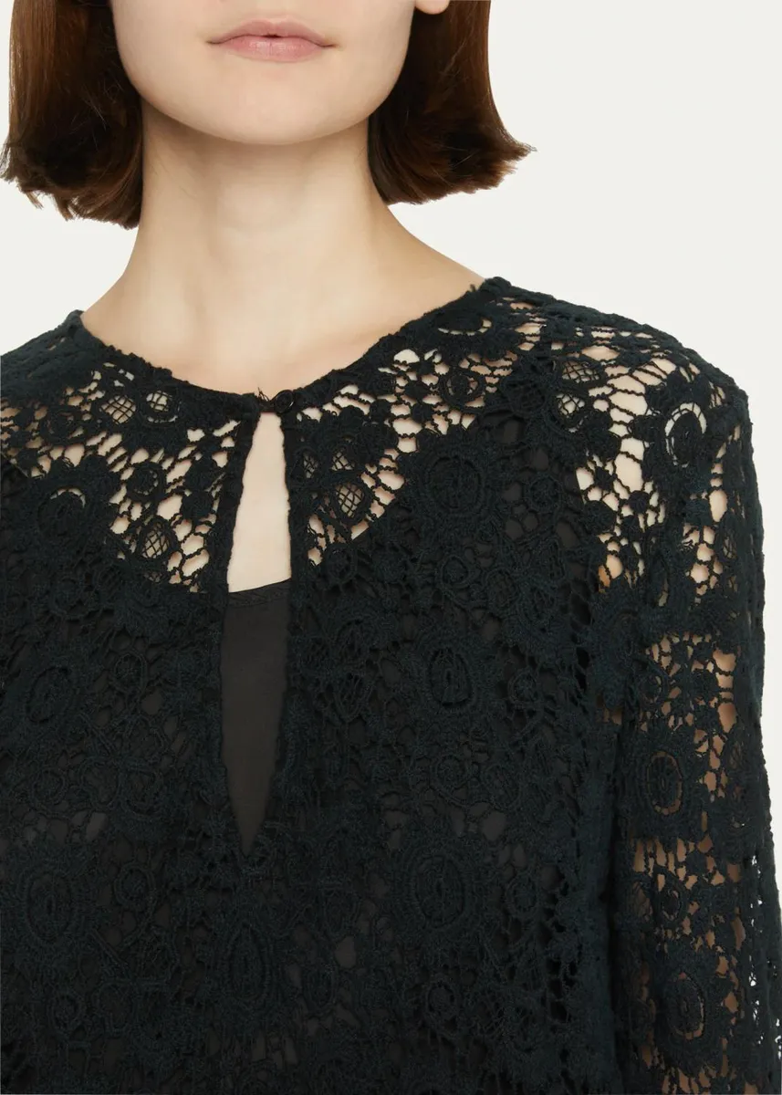 Nili Lotan Cora Floral Lace Dress | Thumbnail 5 Nili Lotan Cora Floral Lace Dress | Thumbnail 5