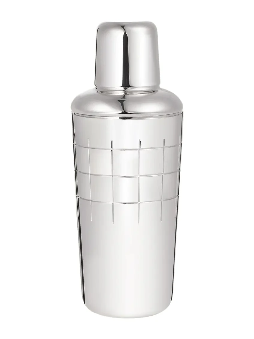 Christofle Graphik Silver-Plated Cocktail Shaker, 16 oz.