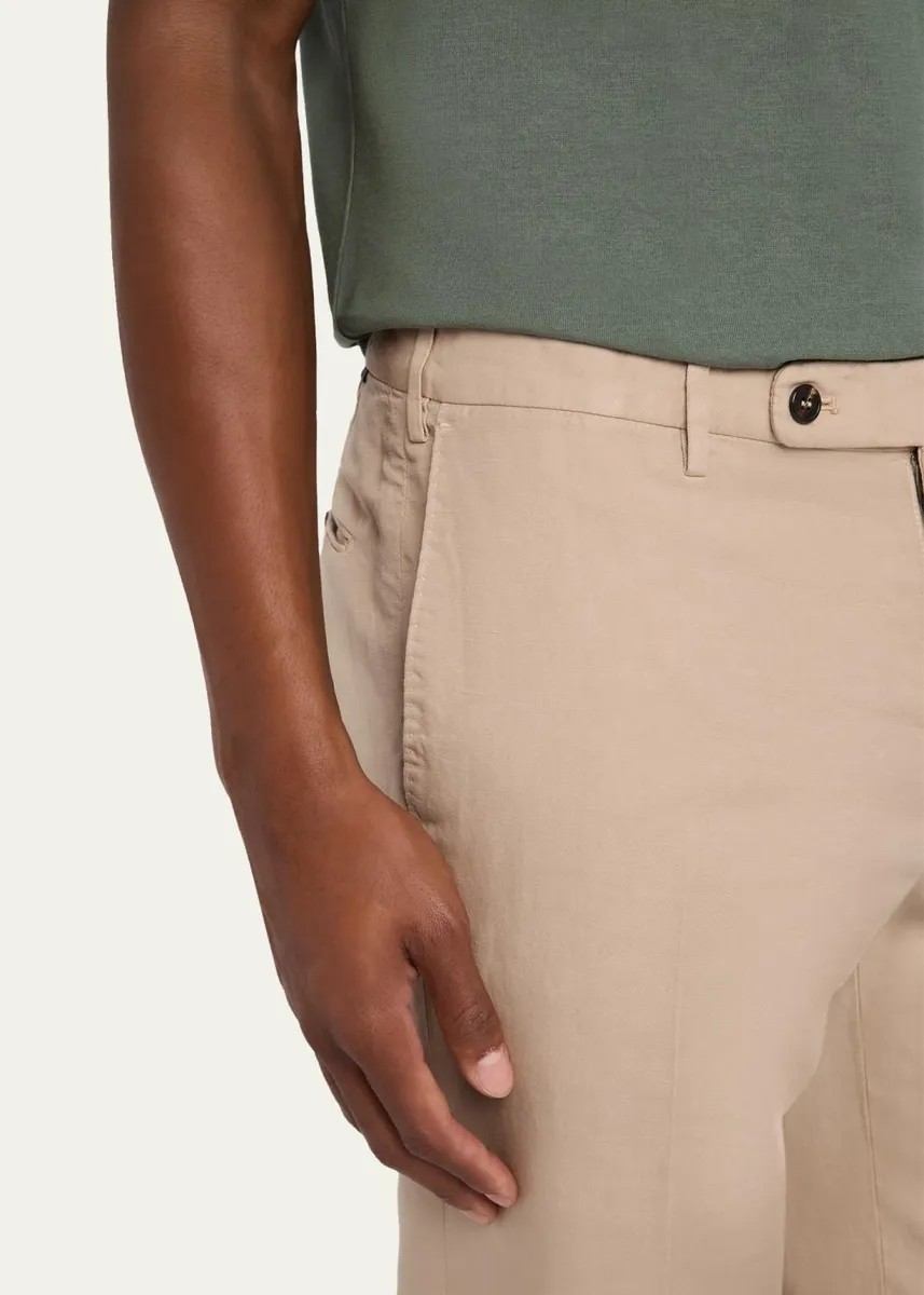 Incotex Men's Regular-Fit Chinolino Pants | Thumbnail 9 Incotex Men's Regular-Fit Chinolino Pants | Thumbnail 9