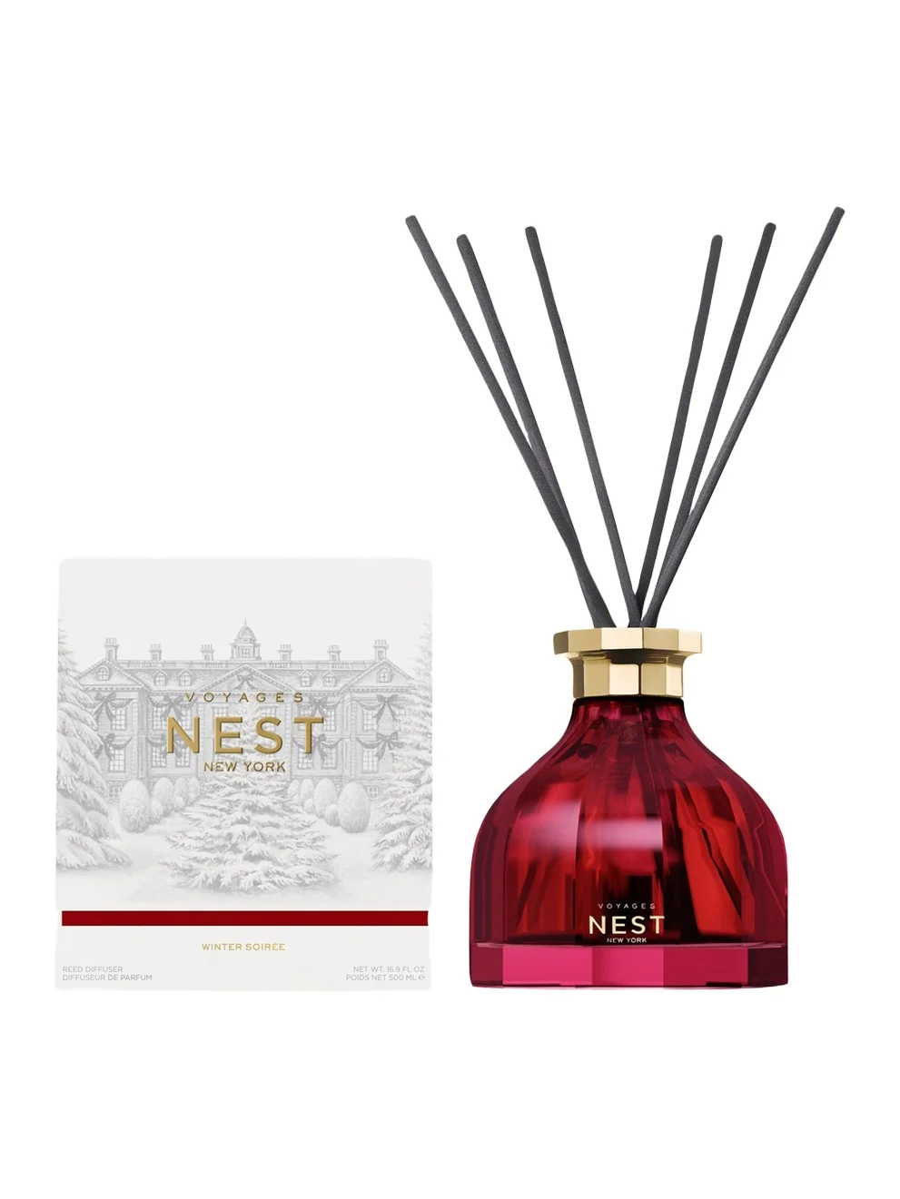 NEST New York Voyages Winter Soiree Reed Diffuser, 16.9 oz.