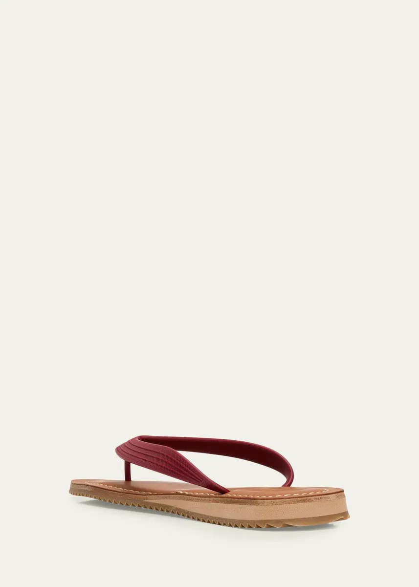 Miu Miu Logo Flat Thong Sandals | Thumbnail 8 Miu Miu Logo Flat Thong Sandals | Thumbnail 8