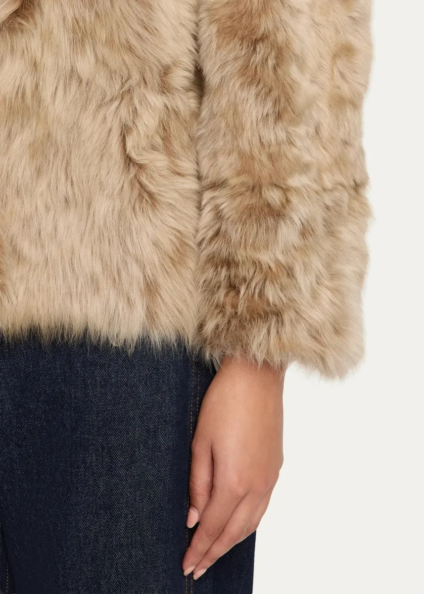 Yves Salomon Lamb Shearling Hooded Jacket | Thumbnail 5