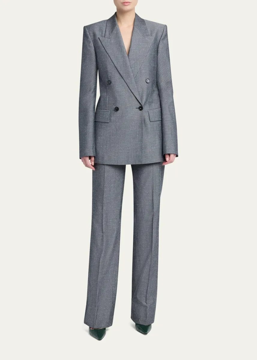 Stella McCartney Double-Breasted Twill Blazer | Thumbnail 2 Stella McCartney Double-Breasted Twill Blazer | Thumbnail 2