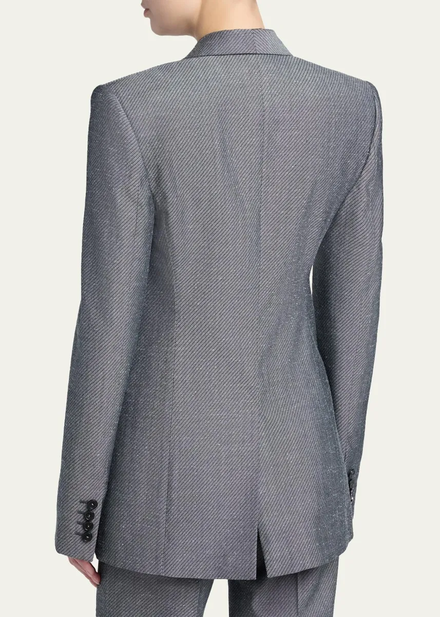 Stella McCartney Double-Breasted Twill Blazer | Thumbnail 3 Stella McCartney Double-Breasted Twill Blazer | Thumbnail 3