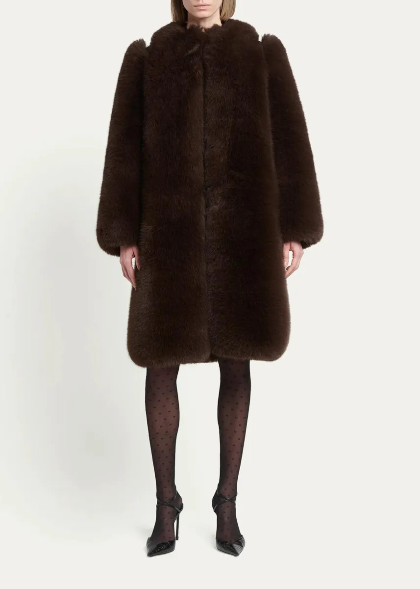Tom Ford Faux Fur And Lamb Shearling Coat | Thumbnail 2 Tom Ford Faux Fur And Lamb Shearling Coat | Thumbnail 2