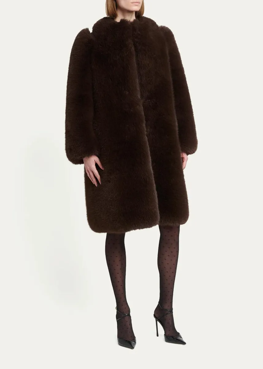 Tom Ford Faux Fur And Lamb Shearling Coat | Thumbnail 4 Tom Ford Faux Fur And Lamb Shearling Coat | Thumbnail 4