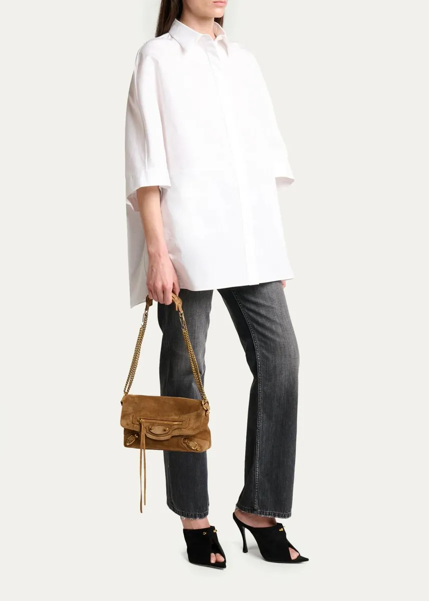 Balenciaga Le City Suede Clutch Bag | Thumbnail 5 Balenciaga Le City Suede Clutch Bag | Thumbnail 5