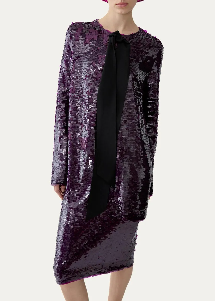 Carolina Herrera Embellished Knit Pencil Skirt | Thumbnail 7