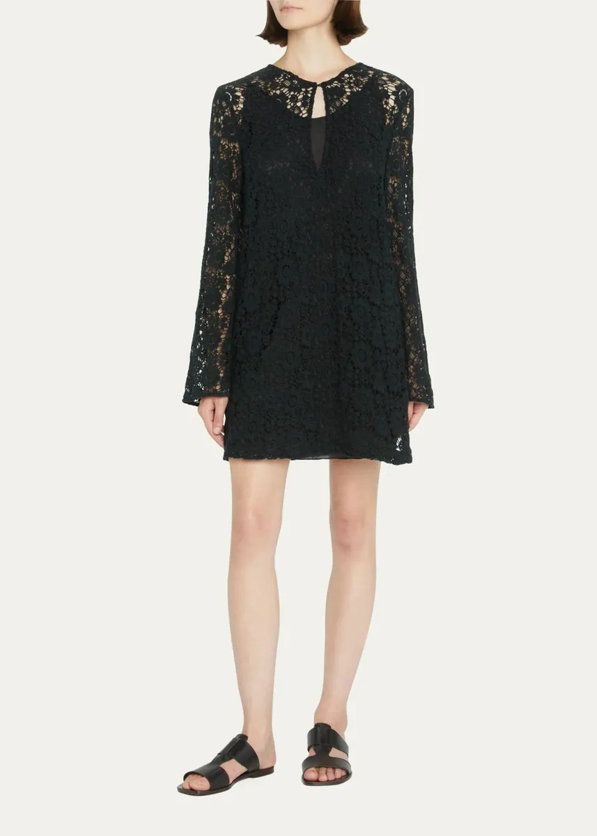 Nili Lotan Cora Floral Lace Dress | Thumbnail 4 Nili Lotan Cora Floral Lace Dress | Thumbnail 4