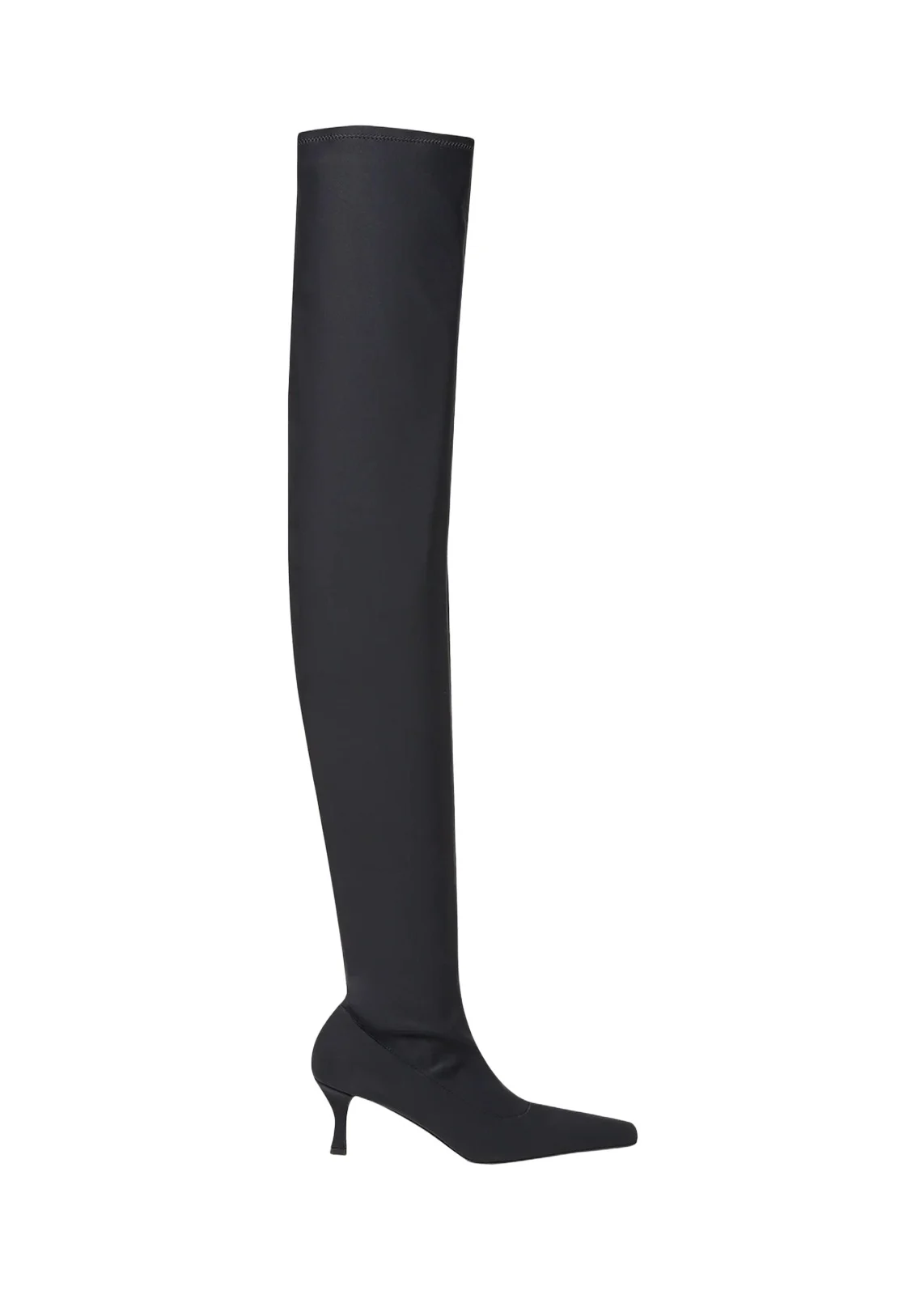60mm Trap Leather Over-the-Knee Boots