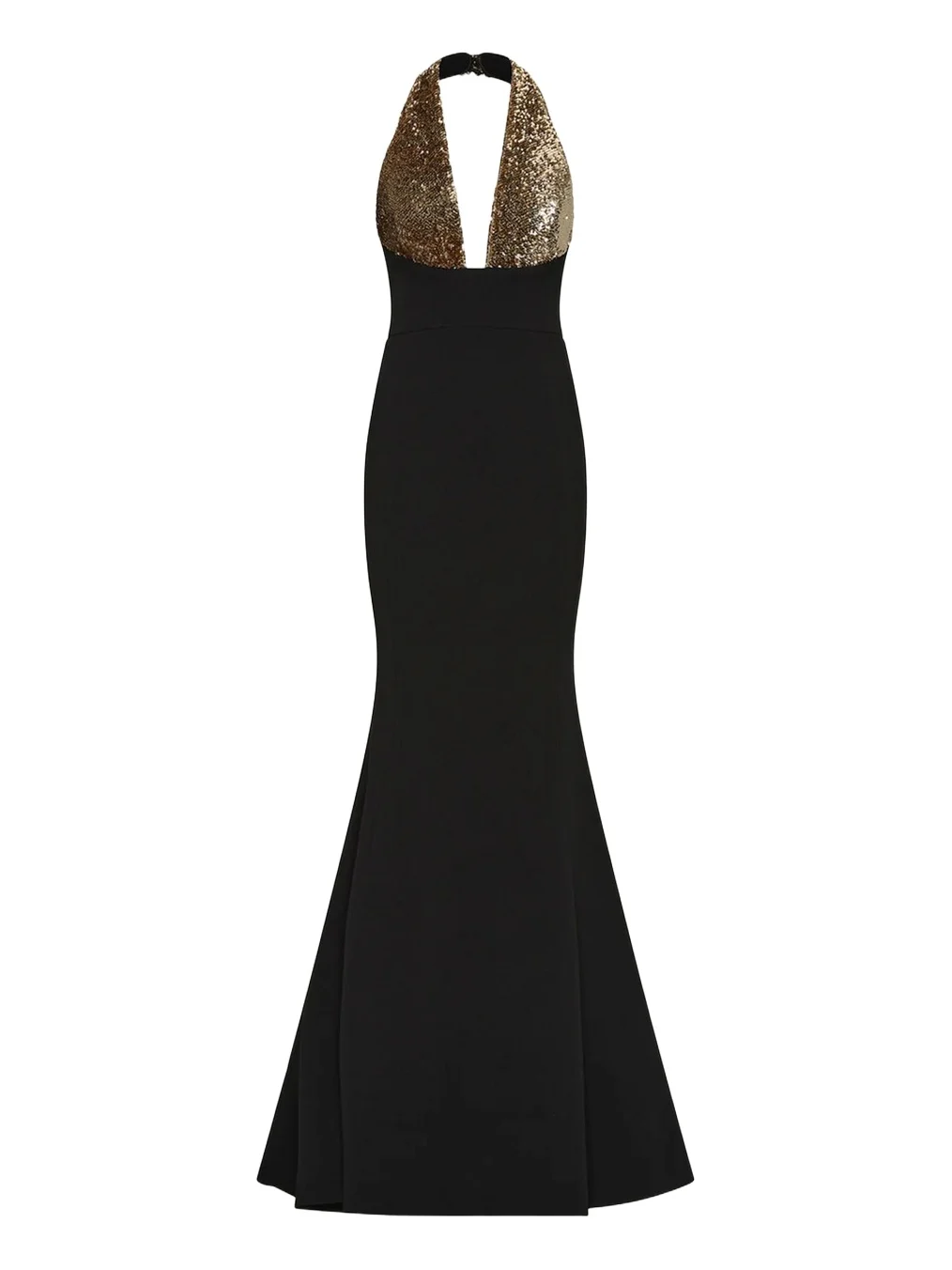 Rebecca Vallance Cambridge Sequin Halter Mermaid Gown
