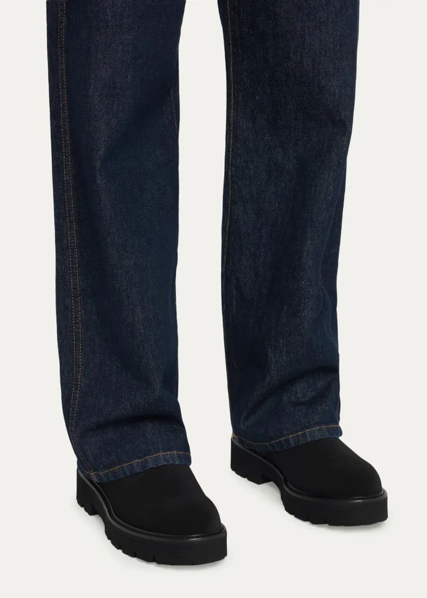 Aquatalia 40mm Eloise Shearling-Lined Suede Ankle Boots | Thumbnail 2