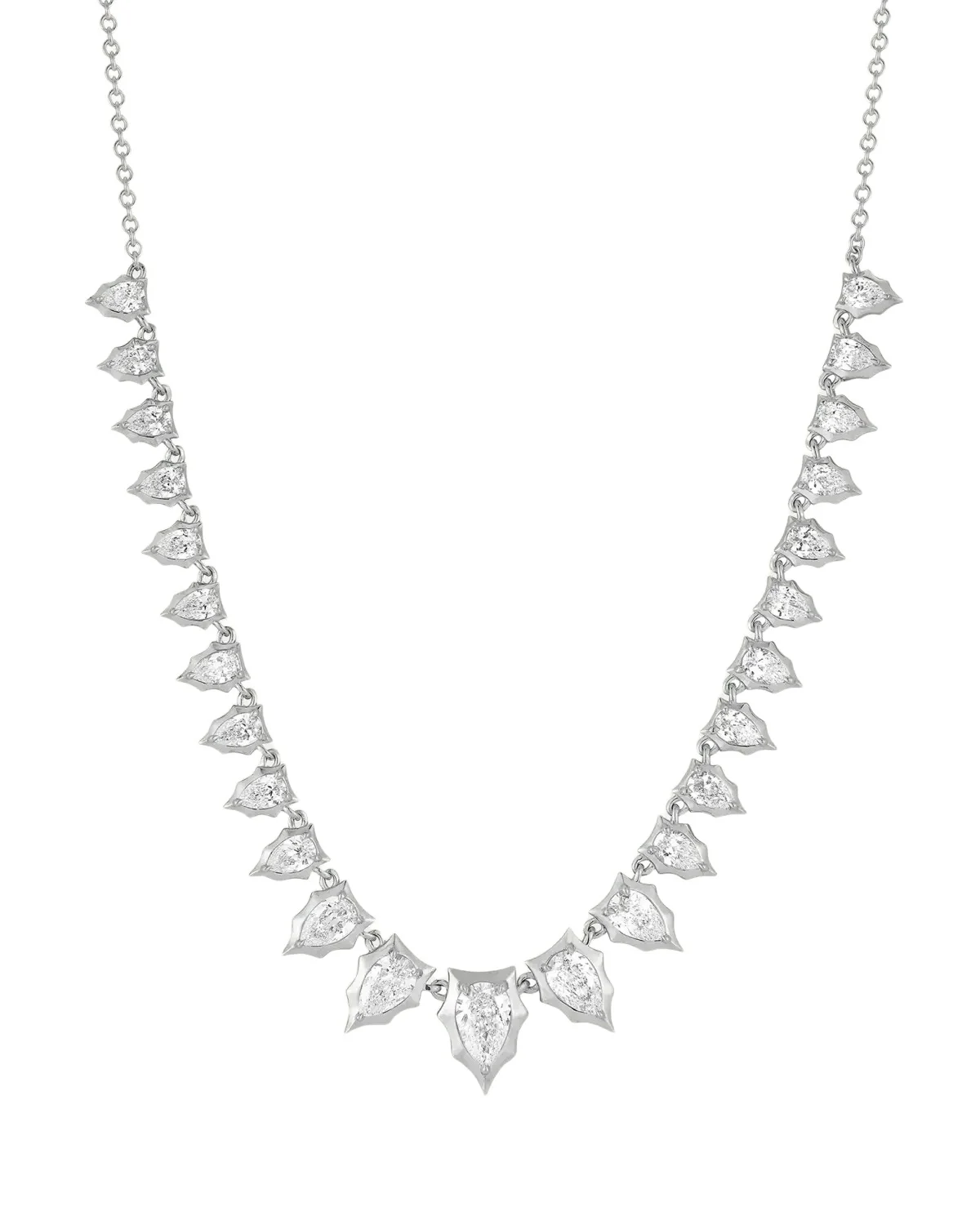 Graduating Envoy Platinum & 3.69 TCW Diamond Necklace Graduating Envoy Platinum & 3.69 TCW Diamond Necklace