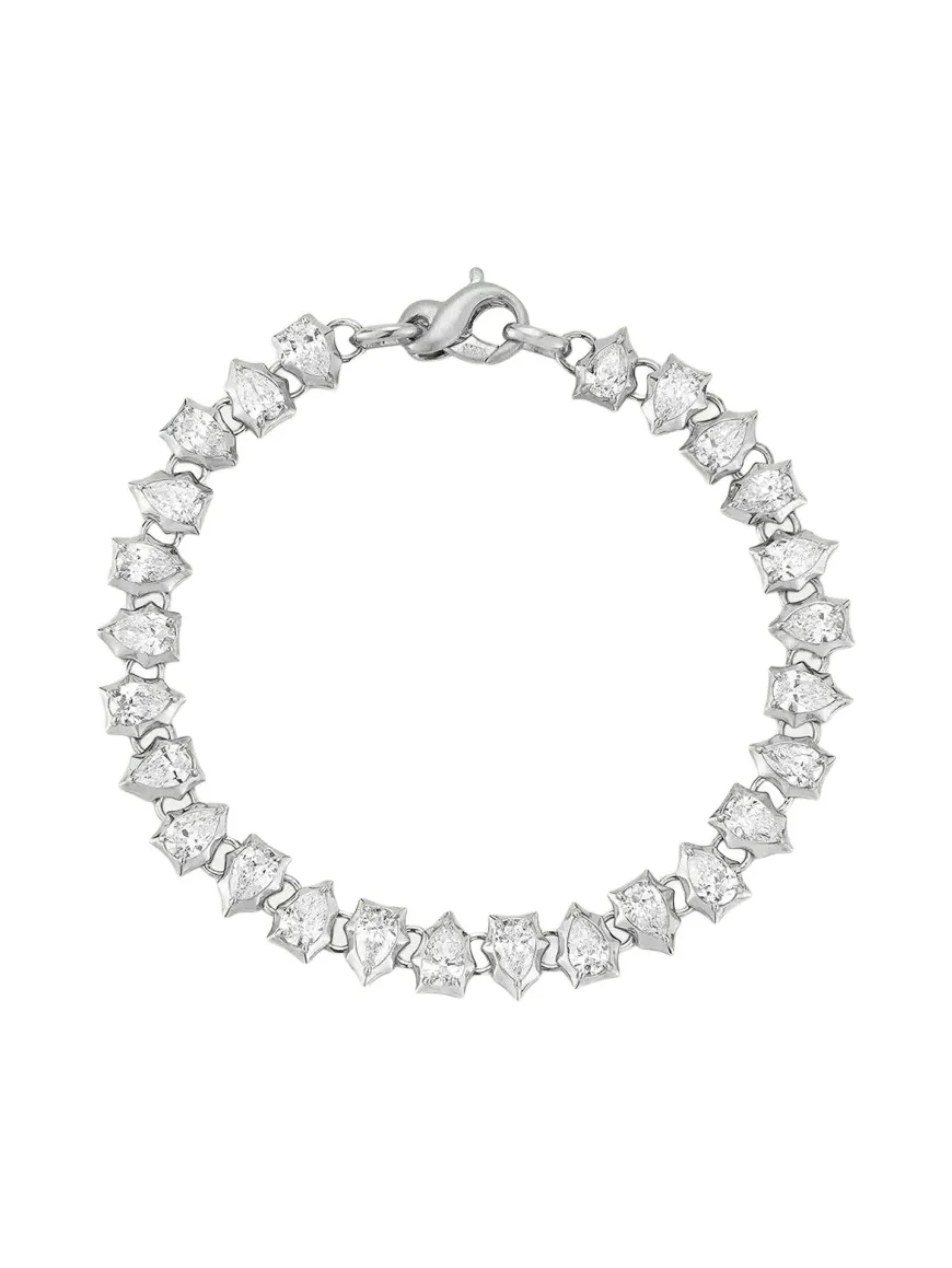 Jade Trau Envoy Platinum & 5.20 TCW Diamond Eternity Bracelet