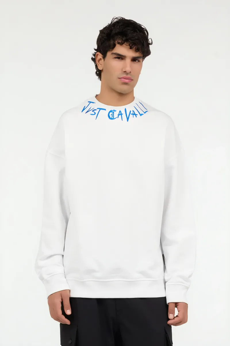 Roberto Cavalli Cotton sweatshirt with graffiti logo | Thumbnail 2 Roberto Cavalli Cotton sweatshirt with graffiti logo | Thumbnail 2